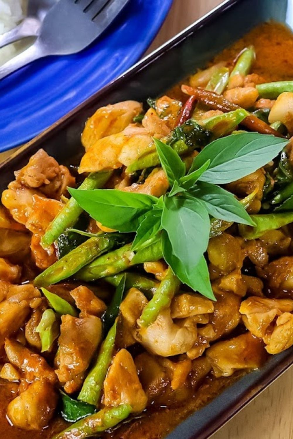 Stir Fried Chicken with Thai red curry paste