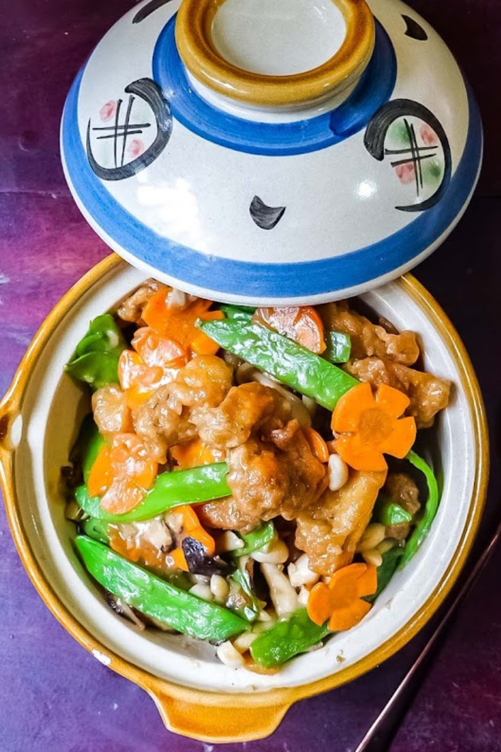 Crispy Sauteed chicken with Vegetables and Mushrooms1